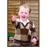 Thomas - Toddlers v necked sweater  Knitting Pattern