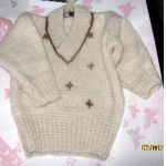 Snowdrop  Baby Sweater Knitting Pattern
