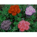 Knitted Rose Brooches
