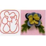 Pansy -  Needle Felting Applique Mold