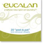 Eucalan peel and pat lint remover sheets