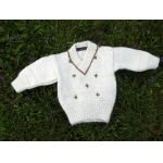 Snowdrop Baby Sweater Knitting Kit