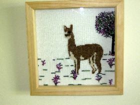 Bay the Alpaca Counted Cross Stitch Kit