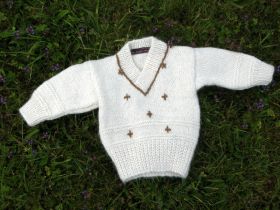 Snowdrop Baby Sweater Knitting Kit