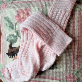 Alpaca Bed Sock Pink
