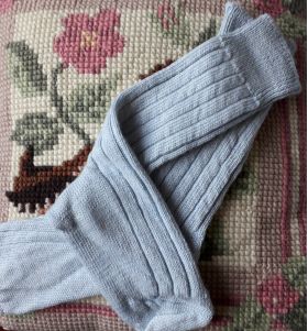 Ice Blue Alpaca Bed Sock