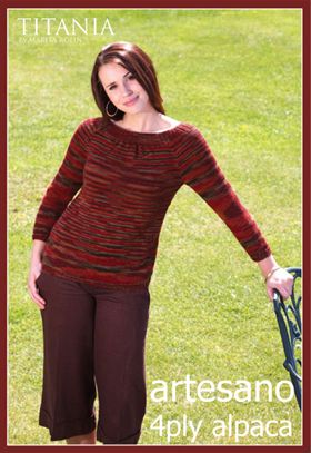 Titania 4 ply Tunic Knitting Pattern