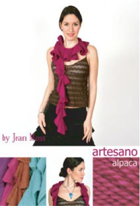 Wave - Frilled Scarf  Knitting Pattern