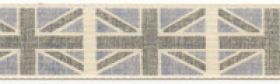 Vintage Flag Ribbon (by metre)