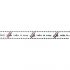 Pink Deck Chairs  Ribbon (by metre)